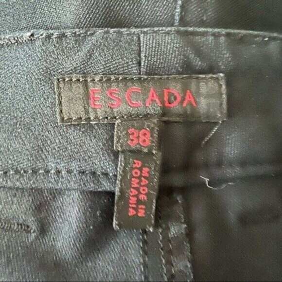 Escada Black Straight High Rise Jeans - Picture 5 of 7